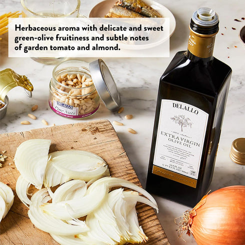 16.9 oz (2 Pack), DeLallo Private Reserve Extra Virgin Olive Oil, Bottle, Made in Italy, Cold Pressed, Single Origin