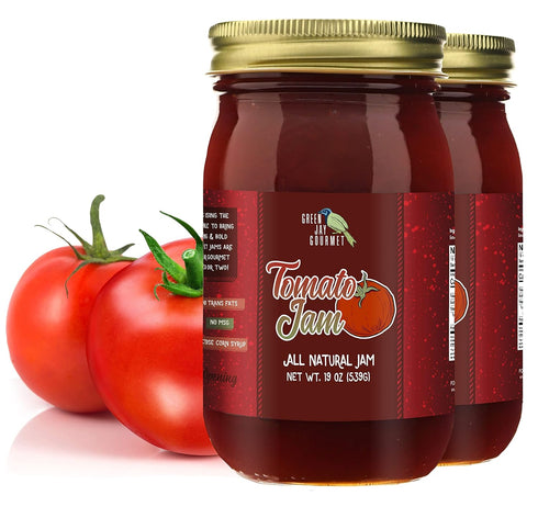 Green Jay Gourmet Tomato Jam - Tomato Ketchup Alternative - Premium Tomato