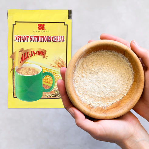 40 (2 20x14.11 Vinacafe Instant Cereal Mix Sachets Bags of Ounce Sachet) | Nutritious Vietnamese Instant Cereal Drink |