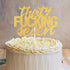Thirty Seven Gold Glitter Cake Toppers, 37 Years Old 37th Birthday Anniversary Party Decorations Supplies