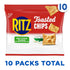 10-1.0 oz Packs RITZ Toasted Chips Sour Cream and Onion Crackers, Lunch Snacks, Snack