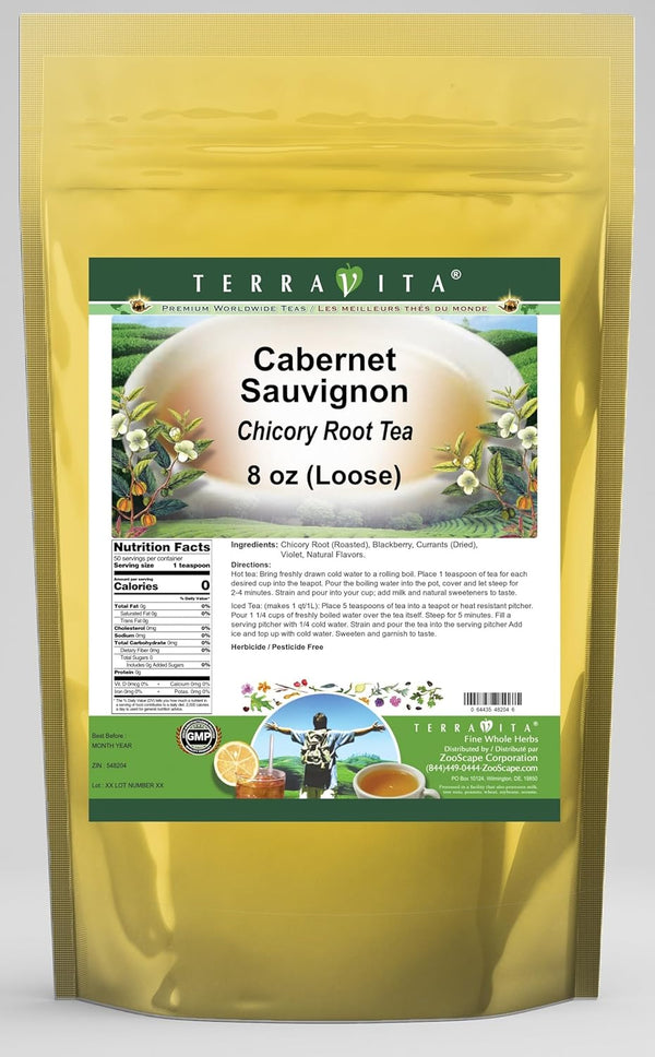 Terravita Cabernet Sauvignon Chicory Root Tea (Loose) (8 oz, ZIN: 548204)