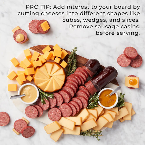 Summer 3-Pack, 7 Hickory Farms Farmhouse Sausage ounces each | Great for Snacking, Entertaining, Charcuterie, Ready