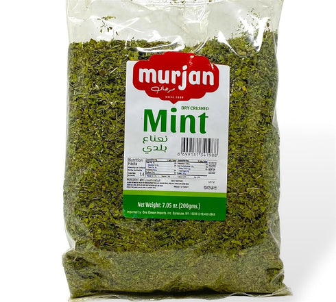 Murjan , Extra cleanPremium Dry Crushed Turkish Mint Leaves 7 oz Dried Mint