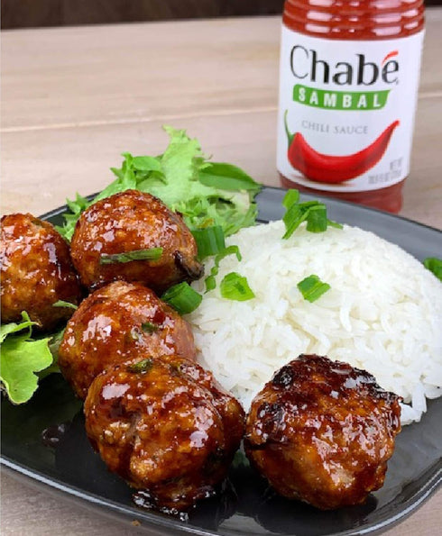 Chabé Sambal Chili Sauce, Vegan Sweet Chili, Spicy Ketchup, Sriracha, 10.9 Fl Oz (Pack of 1)