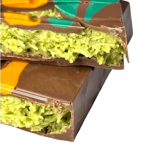 8.3 oz 235 Dubai Chocolate Bar. Velvet Pistachio Cream & Crispy Kataifi in Belgian Milk Chocolate | g