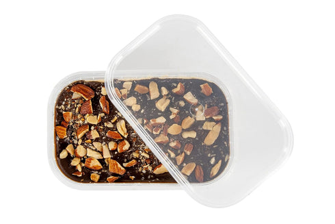 Emirelli Artisanal Halva Dessert – Authentic Middle Eastern Candy, Vegan 55%-Tahini Halwa, Dark Chocolate Flavor