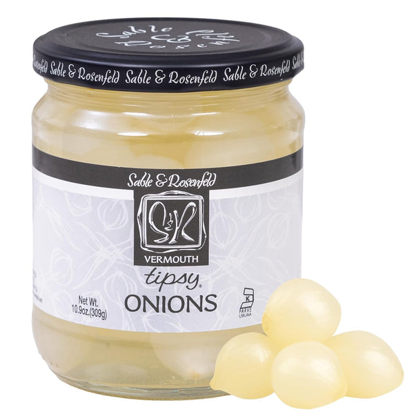 Sable & Rosenfeld Vermouth Tipsy Onions, 10.9 oz (Pack of 1), Gourmet