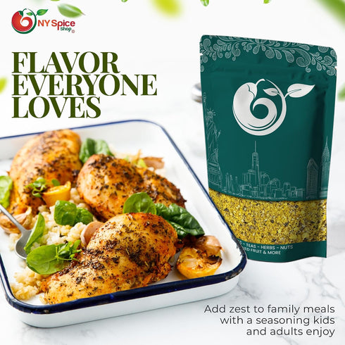 80 NY Spice Shop Lemon Pepper Seasoning - Ounce Zesty Lemon and Cracked Black Pepper Blend - All-Purpose Spice Mix