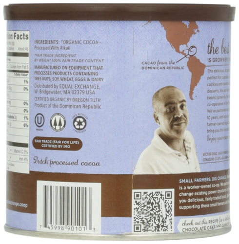 Equal Exchange Baking Cocoa - 8 Ounce Can