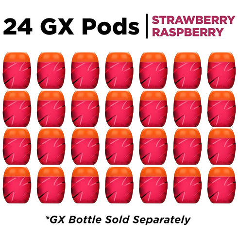 4 Count (Pack 6) Gatorade unisex adult Gatorade GX Pods, Strawberry Raspberry