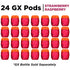 4 Count (Pack 6) Gatorade unisex adult Gatorade GX Pods, Strawberry Raspberry