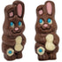 Fruidles Easter Bunny Rabbit Milk Chocolate Bunnies with Basket Easter Eggs, Individually