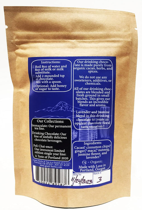 Lavender Jasmine Drinking Chocolate by Giant-Herbs & Tea