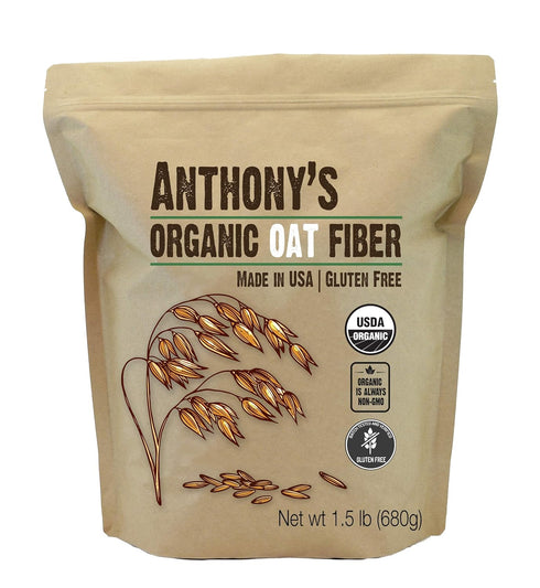4lb 1.5lb Anthony's Vital Wheat Gluten & Organic Oat Fiber Bundle