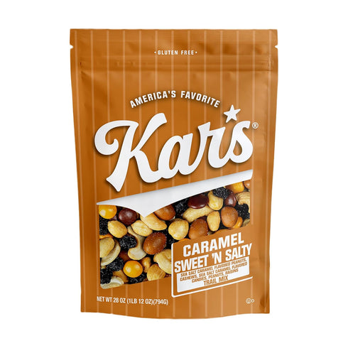 Kars Nuts Caramel Sweet N Salty Trail Mix, 28 oz Resealable Pouch
