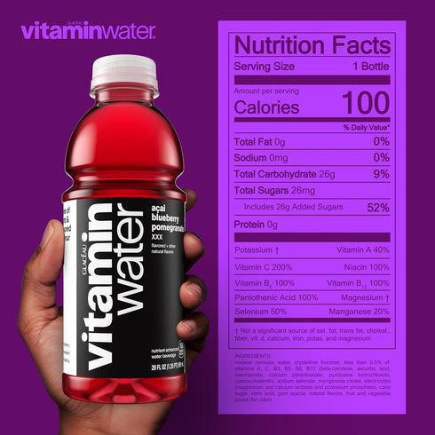 20 Oz Vitaminwater Xxx, Fl