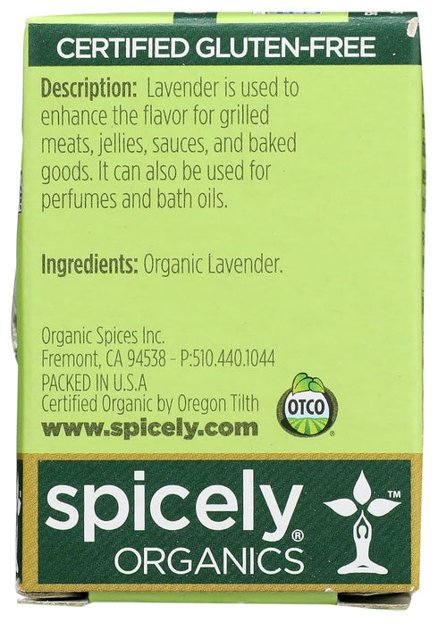 SPICELY 0.1 OZ Organic Lavender