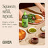 11.8 Oz (350ml) Graza Drizzle Extra Virgin Olive Oil, Finishing Oil - High Polyphenol Early Harvest EVOO Finishing Oil