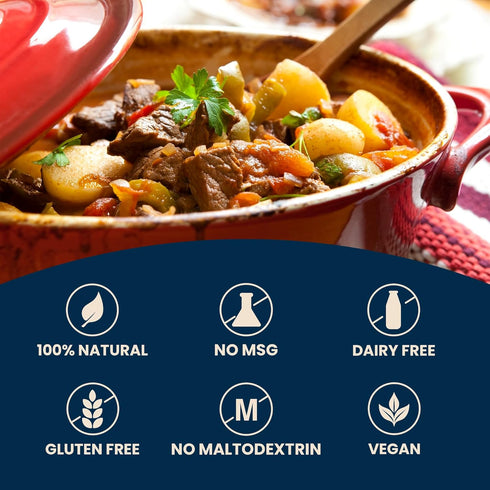 Massel Beef Style Broth Boullion Cubes, Gluten Free, MSG Free, Dairy Free, Non GMO, 0g Trans Fat Soup Base Seasoning For Ramen, Soup, Stew, No Animal Content, 1 Pack 105g