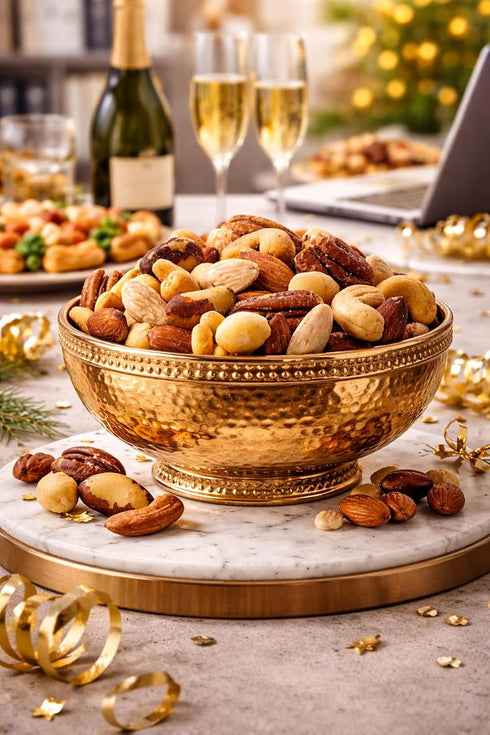 KEV&COOPER 40 oz Mixed Nuts with Sea Salt, Resealable Pouch Deluxe Variety Nut Snack with Cashews, Almonds, Pecans