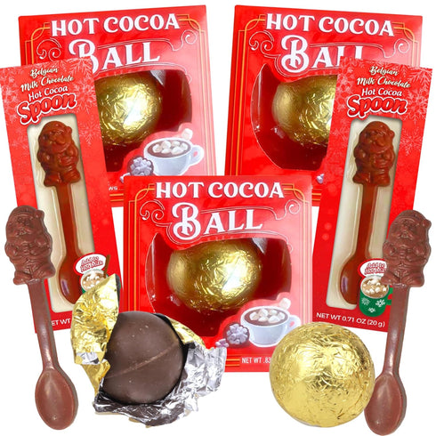 Needzo Christmas 2025 Hot Cocoa Melting Balls with Mini Marshmallows and Chocolate