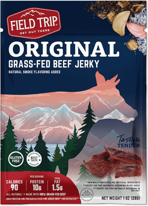 1 Oz 12 Field Trip Beef Jerky, Original, Bag, Bags/carton