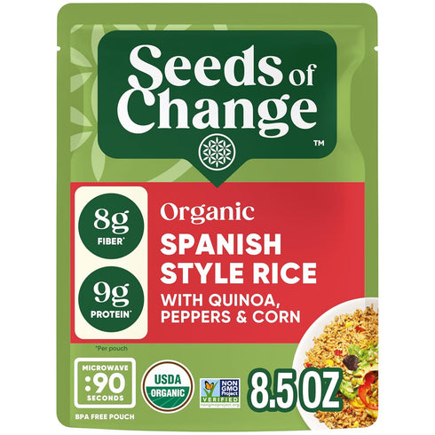 SEEDS OF CHANGE Certified Organic Spanish Style Rice With Quinoa, Peppers &
