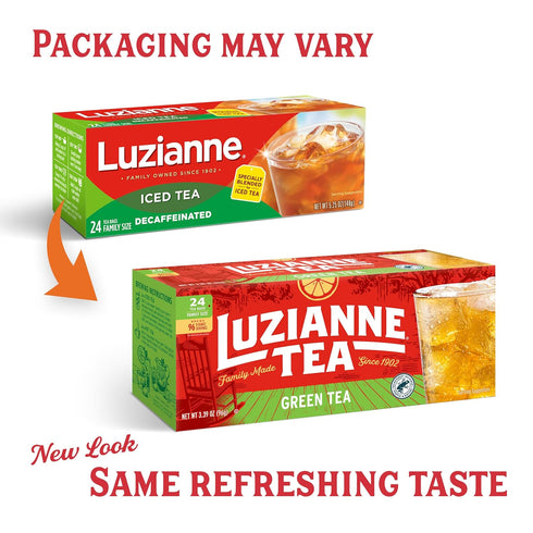 Luzianne Green Tea Bags - Family Size, 24ct Box (Pack of 1)