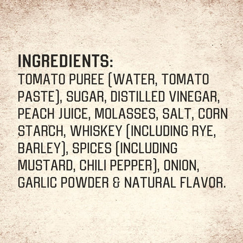 18 oz (Pack 2) Stubbs BBQ Sauce, Whiskey & Peach, Kosher, No Artificial Flavors, No High Fructose Corn Syrup, Sweet