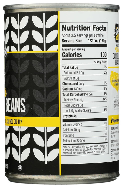 8 Track Foods 15 OZ Organic White Cannellini Beans