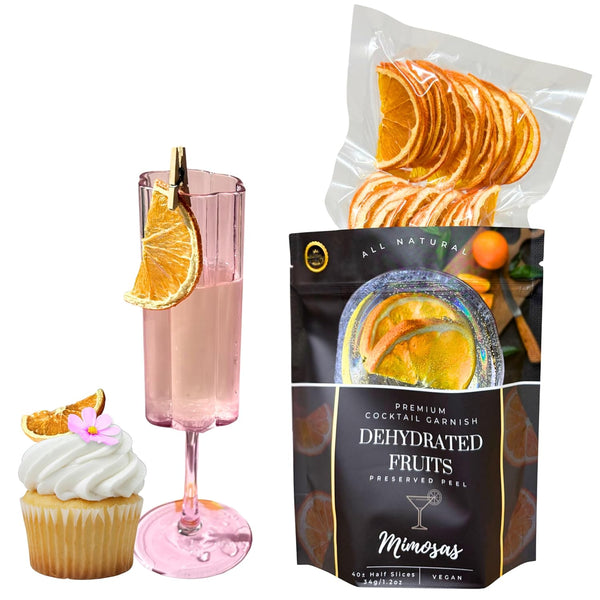 Dried Half Orange Slices Preserved Peel | 40 Slices | Dehydrated Fruits
