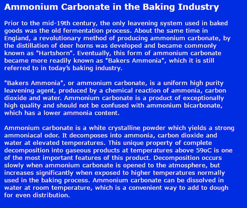 Oasis Supply Baker's Ammonia, Ammonium Carbonate, Food Grade Leavening Agent, 4oz