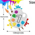 7th Slime Cake Topper - Art Themed Palette Painting Graffi Boy Girl Birthday Party Decorations for Seven Years