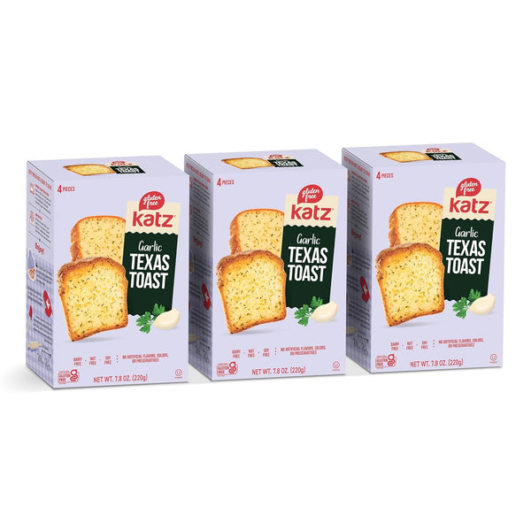 Katz Gluten Free Texas Toast, Fluffy Garlic Bread. Free of Dairy, Tree