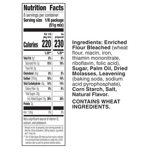 14.5 oz. (Pack 12) Betty Crocker Gingerbread Cake and Cookie Mix