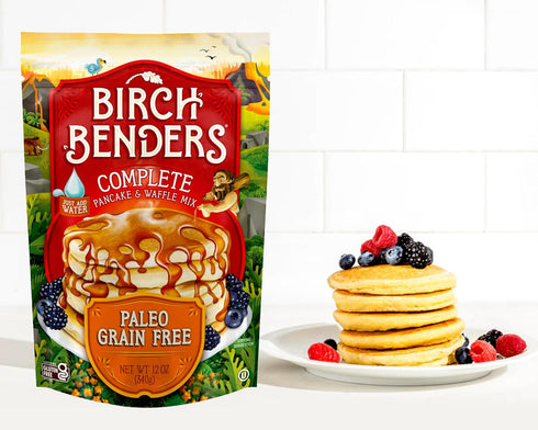 14 oz, 12 oz, Birch Benders Plant Protein & Paleo Pancake & Waffle Mix