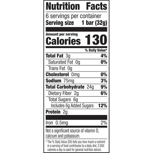6 6.7 OZ (Pack 6) Nature Valley Chewy Fruit & Nut Granola Bars, Cranberry Pomegranate, Bars