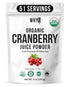 Organic Cranberry Juice Powder Wildberry Source Rich in Natural Vitamin C Cold-Pressed