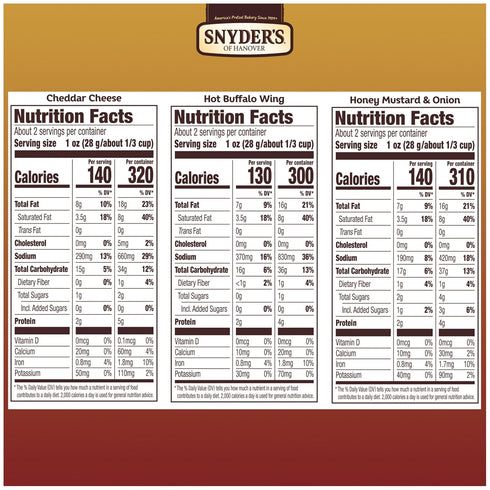 Pack Packs, 2.25 Oz, 18 (Pack 18) Snyder's of Hanover Pretzel Pieces, Variety of Pretzels Individual Ct