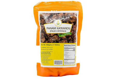 500g (1.1 Lbs) Pack 1 Shastha Panam Kalkandu (Palm Sugar Candy)