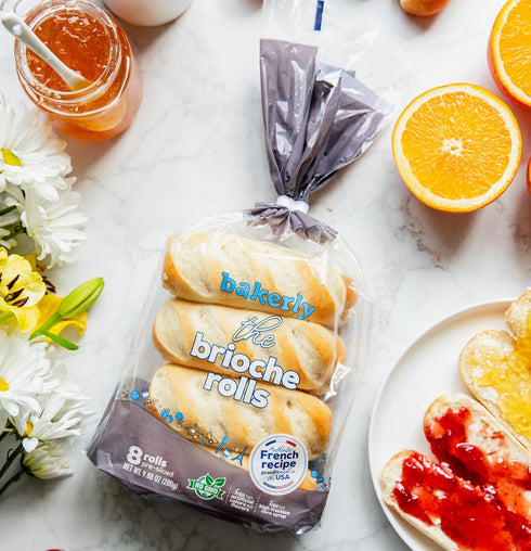 Pack 4, 8-Count (32 bakerly Brioche Rolls of Total Brioche Rolls)