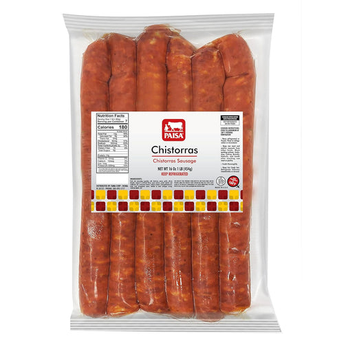 Paisa Chistorras Chistorra Sausage 100% Natural Meat, High Protein Low Carb, Keto,