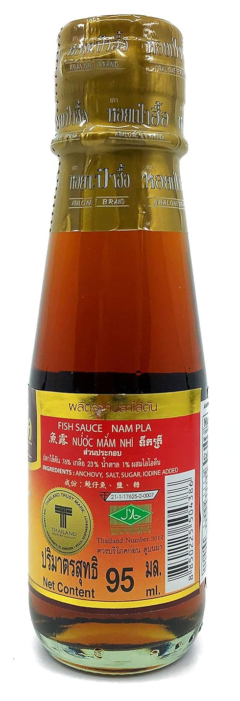 Abalone Brand Premium Thai Fish Sauce, 95ml/3.33oz, Delicious for Thai Food