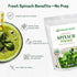 100% Immune 1 lb Z Natural Foods Organic Spinach Powder - Pure & Nutrient-Dense Dried Raw Spinach Leaves for & Energy