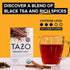 16 TAZO Organic Chai Black Tea Bags, Caffeinated tea, Total Bags