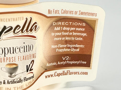 Capella Flavor Drops Cappuccino Concentrate, 13ml