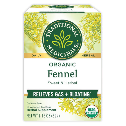 Organic Fennel Tea by Traditional Medicinals, 16 Count