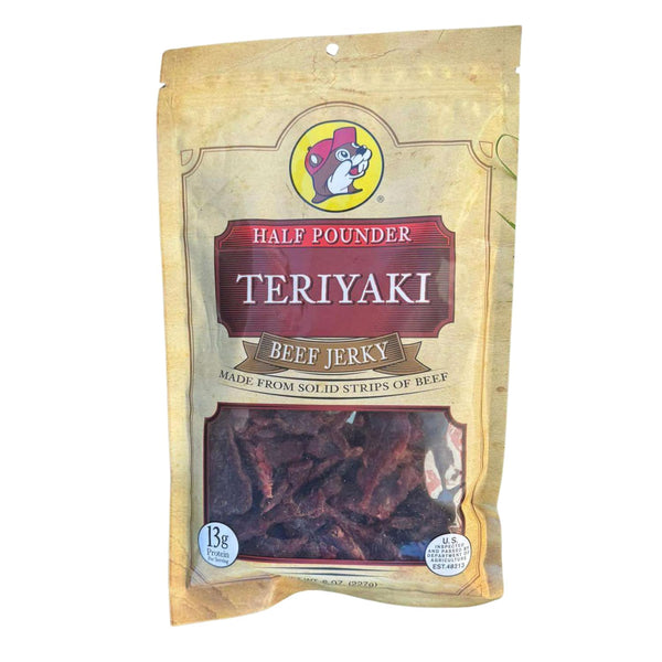 Buc-ee's Teriyaki Beef Jerky - 8 oz | Premium Handcrafted Snack | Sweet,