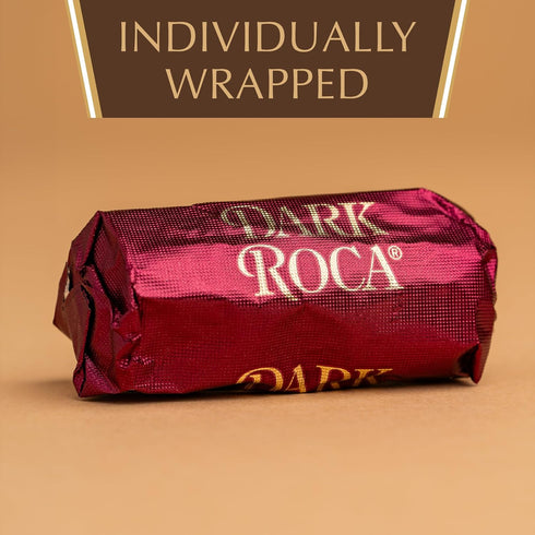 Pack 1-5oz Almond Roca of Individually Wrapped Dark Chocolate Candy - Dark Chocolate Caramel Buttercrunch Toffee